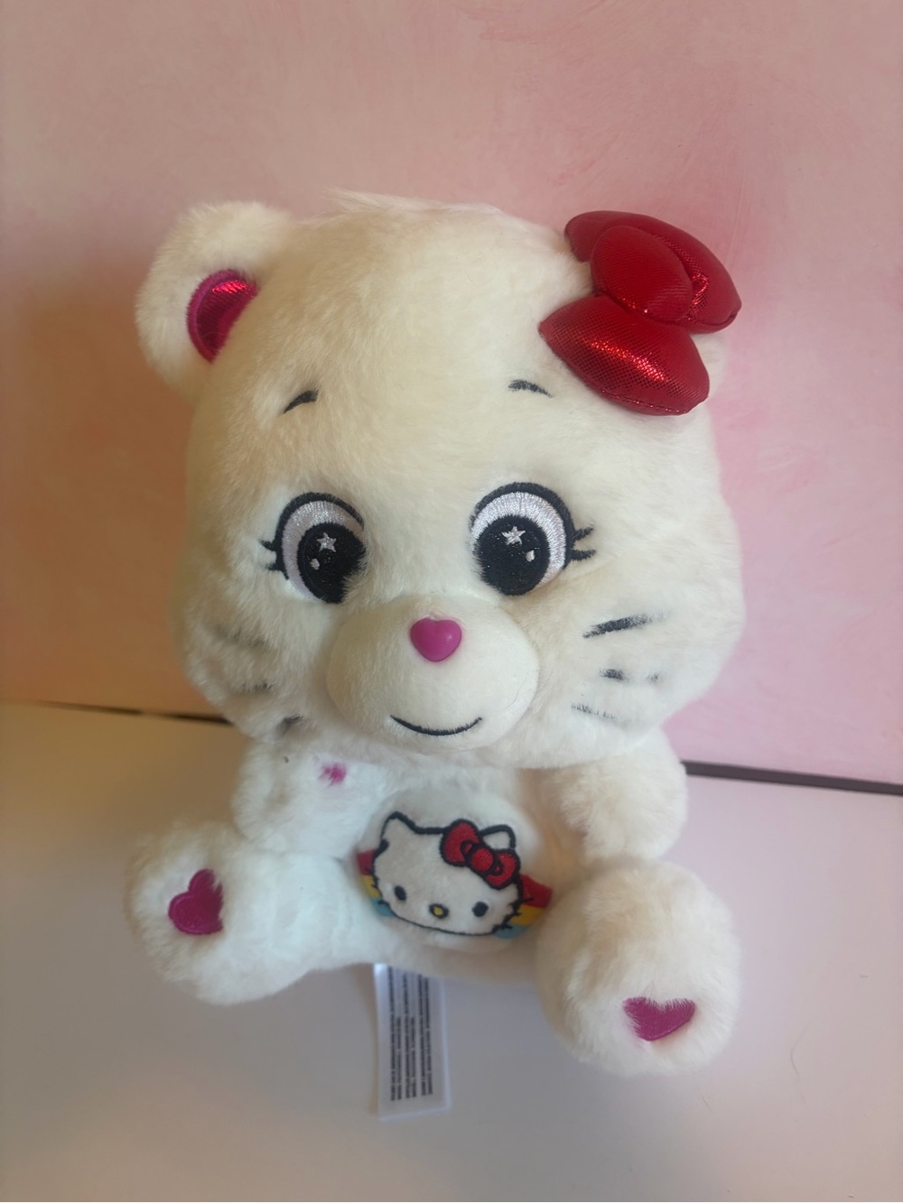 Hello Kitty & Friends Care Bears Hello Kitty Loves Cheer Bear 10" Plush Stuffed